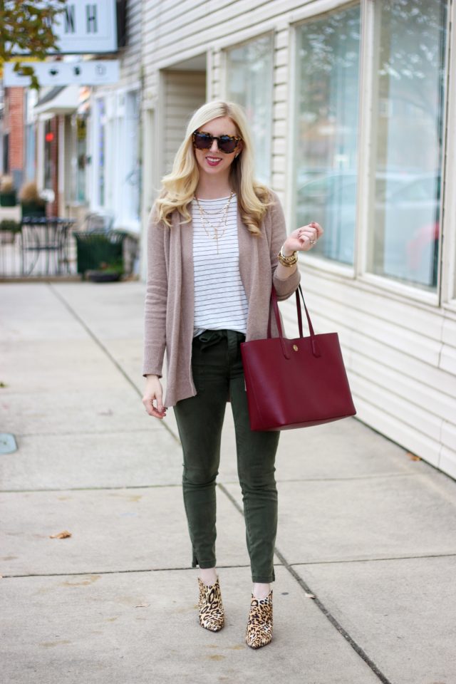 Tie Waist Pants & Leopard Mules by Washington DC fashion blogger Styled Blonde
