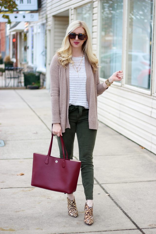 Tie Waist Pants & Leopard Mules by Washington DC fashion blogger Styled Blonde